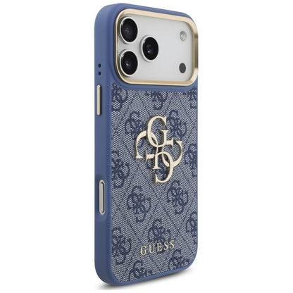 Etui Guess 4G Big 4G Classic Logo Big Strap Metal Buttons na iPhone 18 Pro Max / 17 Pro Max - niebieskie_3