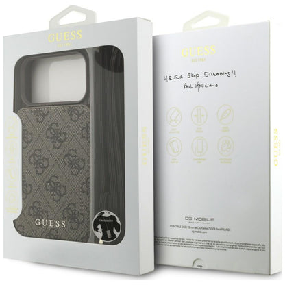 Etui Guess 4G Cardslots & Magnetic Closure Crossbody na iPhone 18 Pro / 17 Pro - brązowe_7
