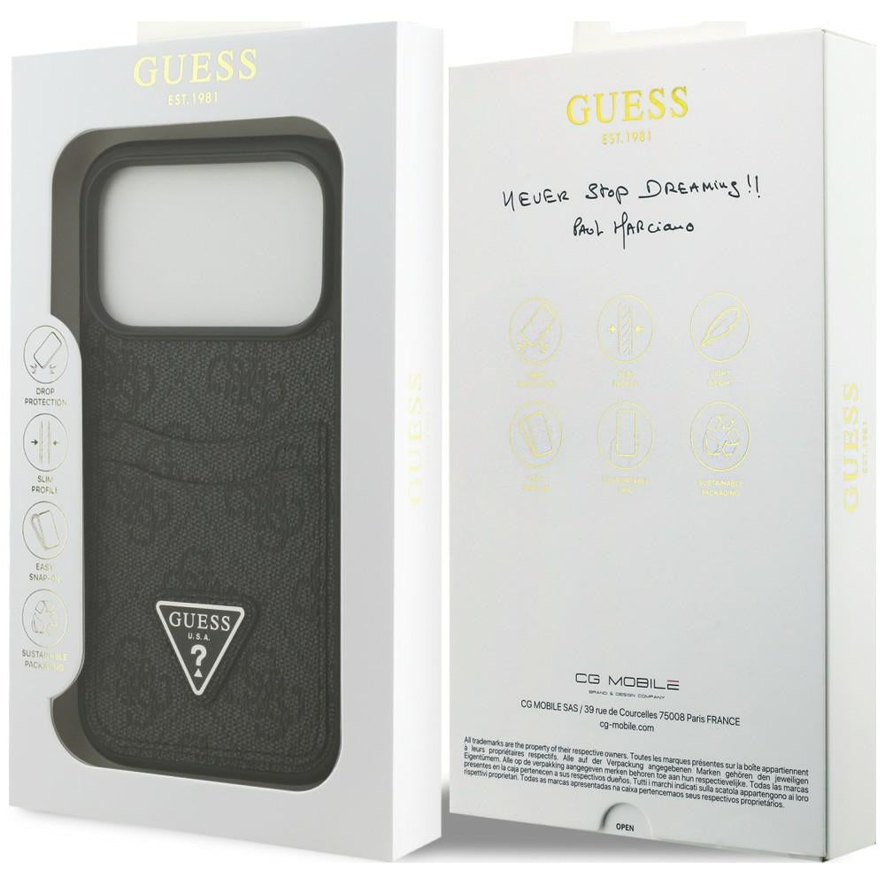 Etui Guess 4G nauble Card Triange na iPhone 18 Pro / 17 Pro - czarne_7