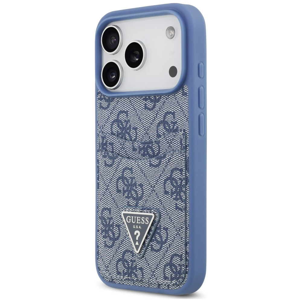 Etui Guess 4G nauble Card Triange na iPhone 18 Pro / 17 Pro - niebieskie_1