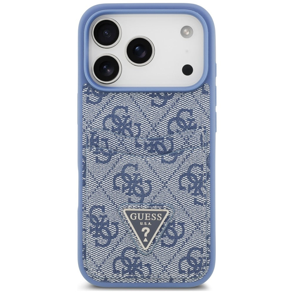 Etui Guess 4G nauble Card Triange na iPhone 18 Pro / 17 Pro - niebieskie_2