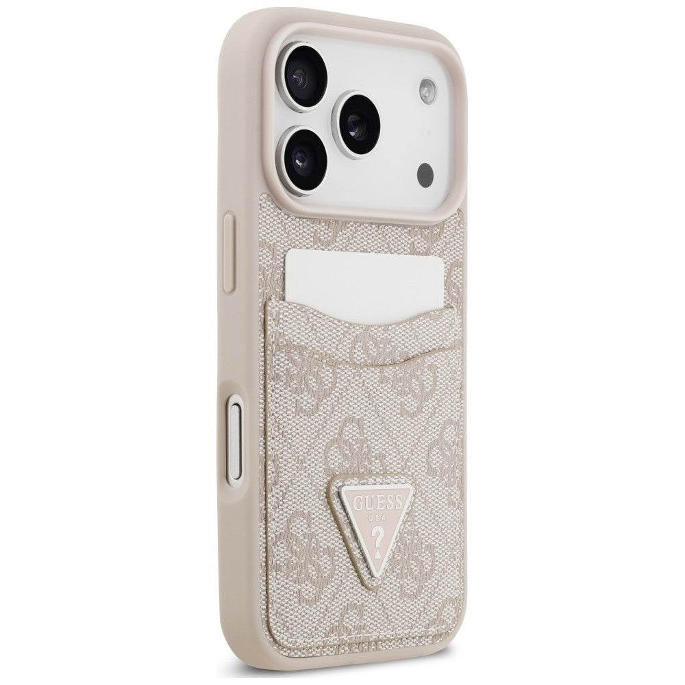 Etui Guess 4G nauble Card Triange na iPhone 18 Pro / 17 Pro - różowe_3