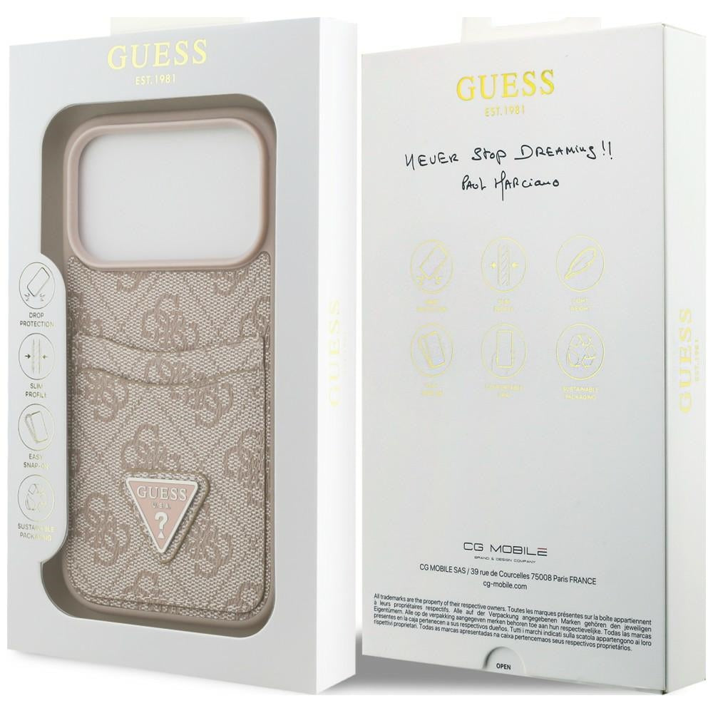 Etui Guess 4G nauble Card Triange na iPhone 18 Pro / 17 Pro - różowe_7