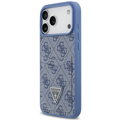 Etui Guess 4G nauble Card Triange na iPhone 18 Pro Max / 17 Pro Max - niebieskie_1