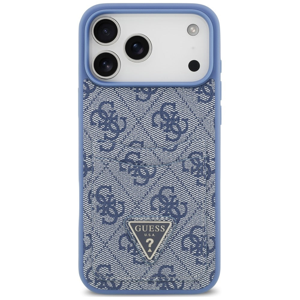 Etui Guess 4G nauble Card Triange na iPhone 18 Pro Max / 17 Pro Max - niebieskie_2