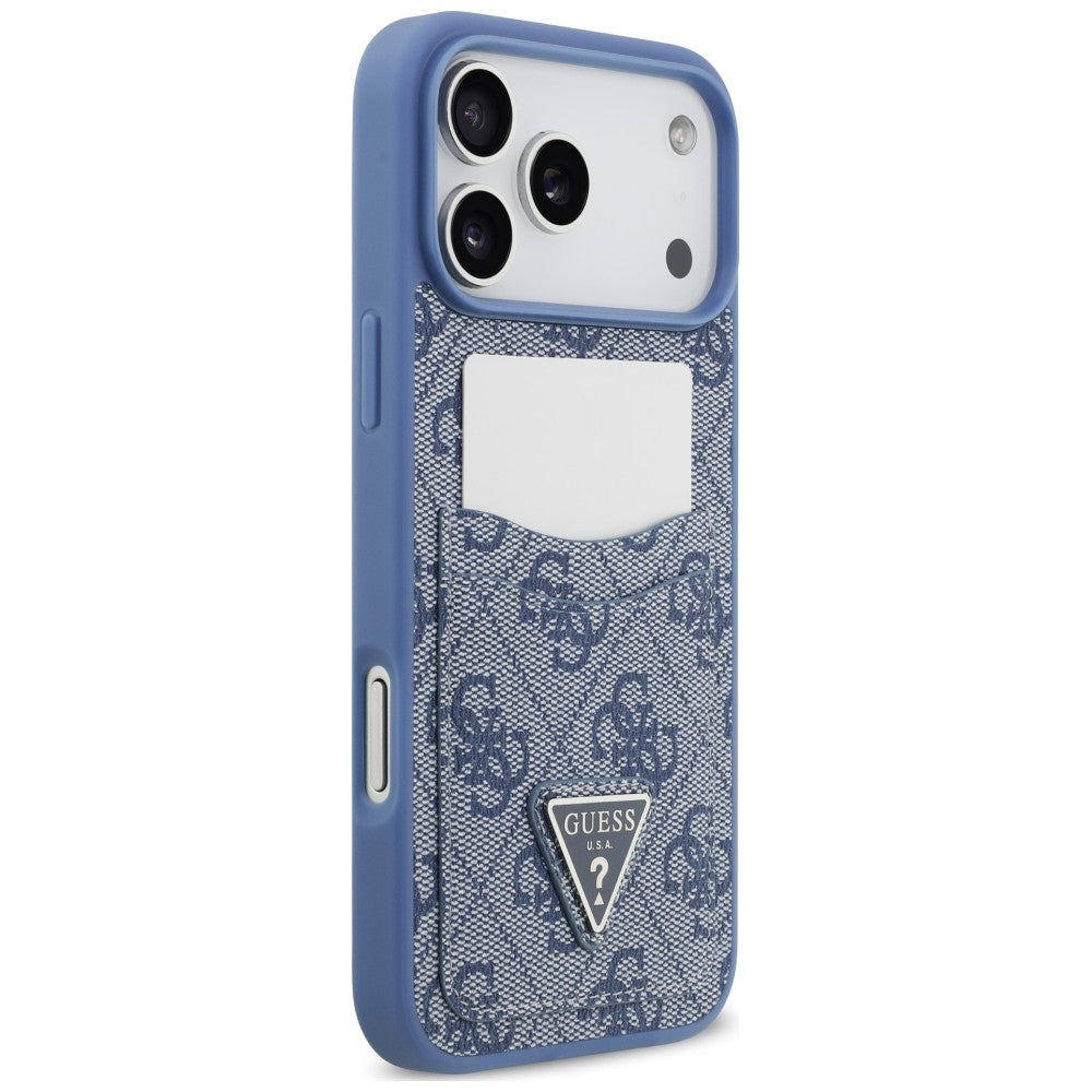 Etui Guess 4G nauble Card Triange na iPhone 18 Pro Max / 17 Pro Max - niebieskie_3