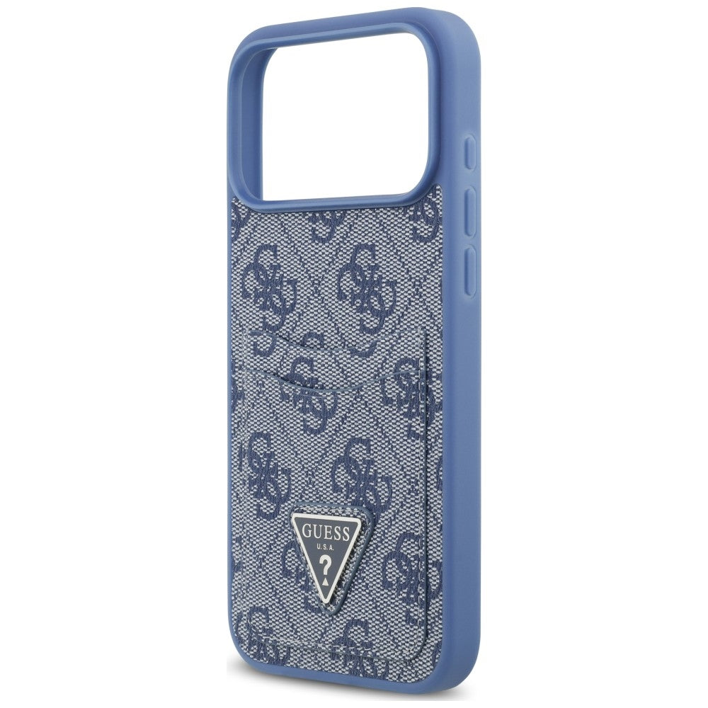 Etui Guess 4G nauble Card Triange na iPhone 18 Pro Max / 17 Pro Max - niebieskie_5