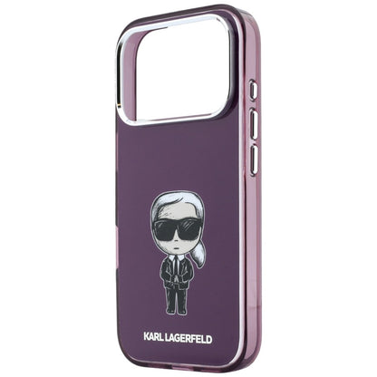 Etui Karl Lagerfeld IML Ikonik Sketch Print MagSafe na iPhone 18 Pro / 17 Pro - burgundowe_5