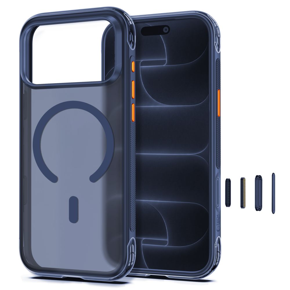 Tech-Protect MagAir MagSafe CC Case for iPhone 18 Pro Max / 17 Pro Max - Matte Dark Blue_1