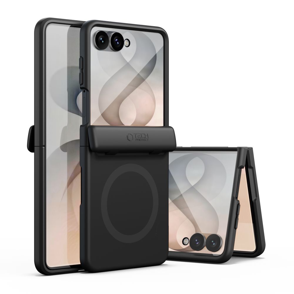 Tech-Protect Kevlar Aura MagSafe Case for Samsung Galaxy Z Flip 8 - Black_1