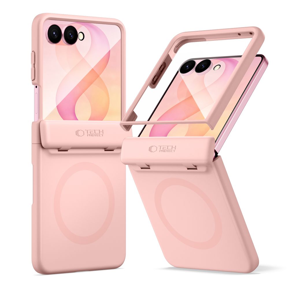 Tech-Protect Kevlar Aura MagSafe Case for Samsung Galaxy Z Flip 8 - Pink_0