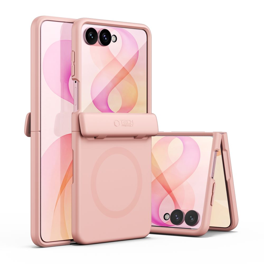 Tech-Protect Kevlar Aura MagSafe Case for Samsung Galaxy Z Flip 8 - Pink_1