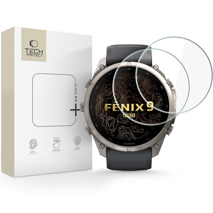 Tech-Protect Glass Fit+ 2-Pack Tempered Glass for Garmin Fenix ​​9 Pro 51mm_0