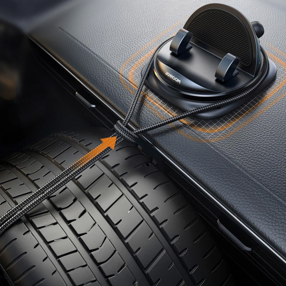 Joyroom JR-ZS354 phone holder with suction cup for car, office, home - black - OUTLET_9