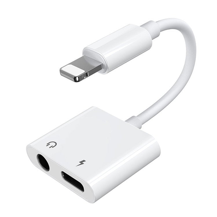 Joyroom S-Y104 headphone adapter Lightning - Lightning / mini jack 3.5mm - white - OUTLET_0