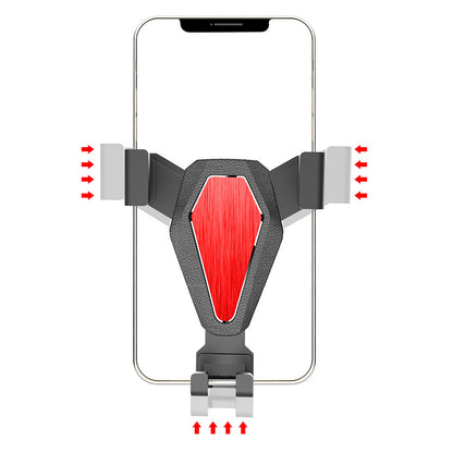 Gravity smartphone car holder, silver (YC07) - OUTLET_1