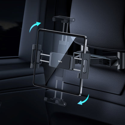 Baseus JoyRide Pro headrest car phone/tablet holder black - OUTLET_7