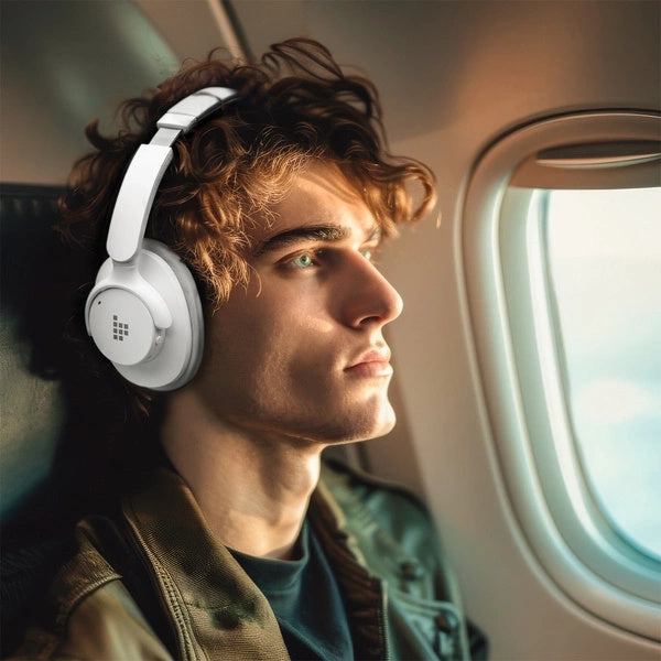 Tronsmart SOUNFII Q20S Hybrid ANC Wireless Headphones with Active Noise Cancelling - White - OUTLET_12