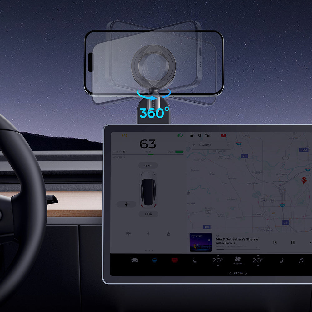 Baseus PrimeTrip C02 Go MagSafe Compatible Car Holder for Dashboard - Black - OUTLET_7