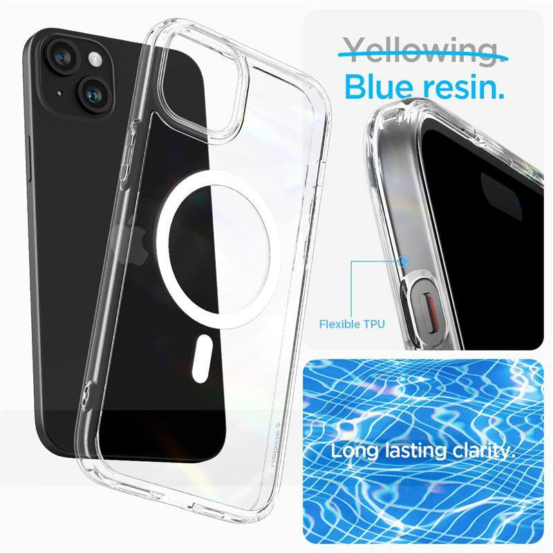 Spigen Crystal Hybrid MagSafe iPhone 15 Plus Case - Clear - OUTLET_0