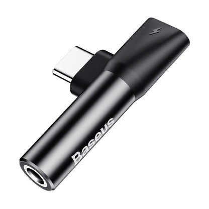 Baseus Audio Converter L41 adapter from USB-C to USB-C port + 3.5 mm headphone jack black (CATL41-01) - OUTLET_2