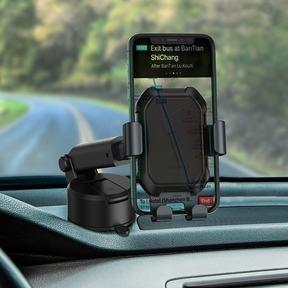 Baseus telescopic gravity car holder for the windshield black (SUYL-TK01) - OUTLET_11