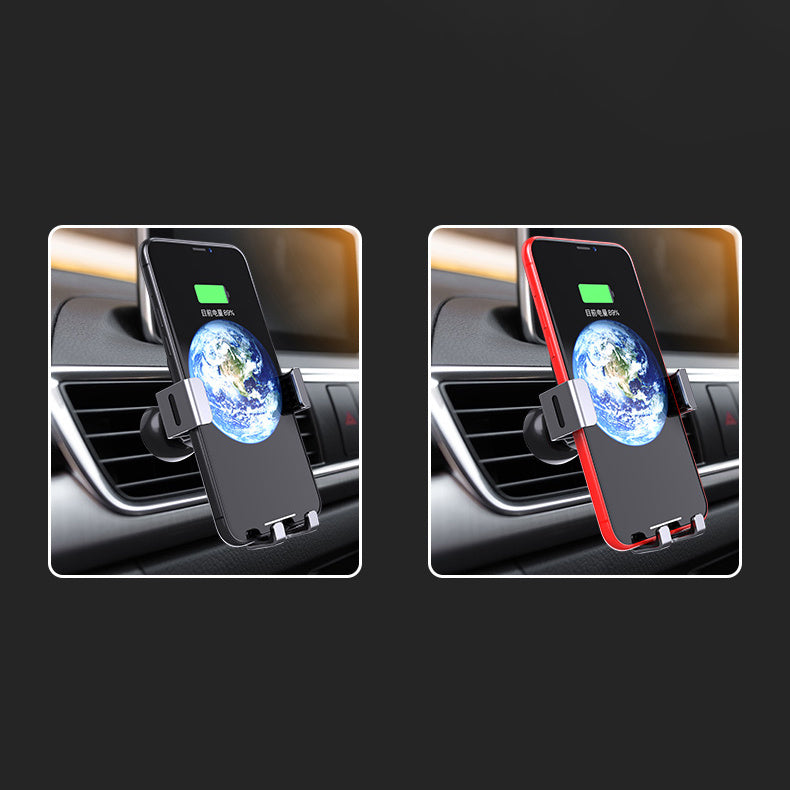 Gravity smartphone car holder, black air vent grille (YC08) - OUTLET_11