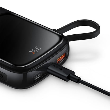 Powerbank 10000mAh 20W Baseus Qpow Pro Overseas Edition + USB C 3A Cable - Black - OUTLET_14
