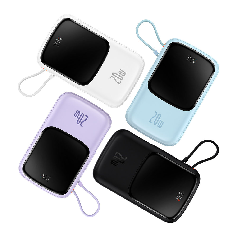 Powerbank 10000mAh 20W Baseus Qpow Pro Overseas Edition + USB C 3A Cable - Black - OUTLET_7