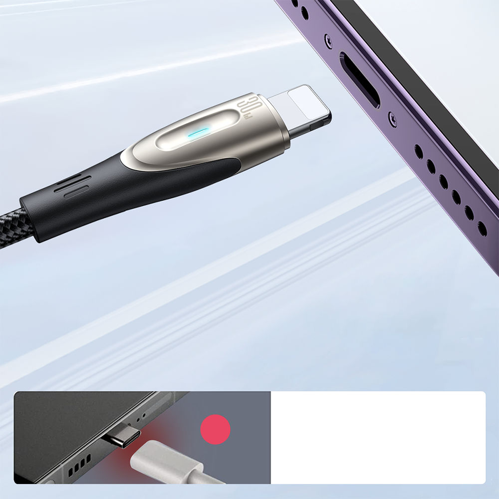 Joyroom Pioneer Series SA31-CL3 USB-C / Lightning 30W 1.2m cable - black - OUTLET_7