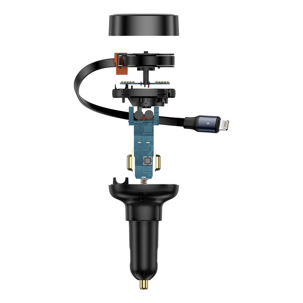 Baseus Enjoyment Pro USB-C (Female) / Lightning (Male) 60W Car Charger - Black - OUTLET_2