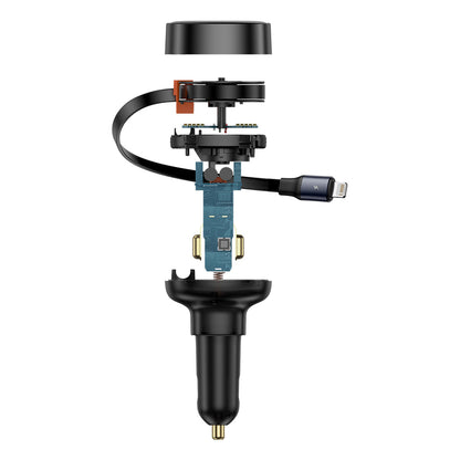 Baseus Enjoyment Pro USB-C (Female) / Lightning (Male) 60W Car Charger - Black - OUTLET_2