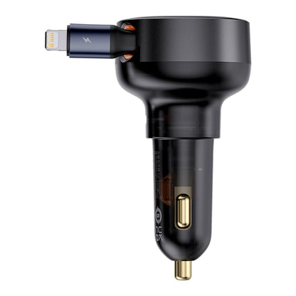 Baseus Enjoyment Pro USB-C (Female) / Lightning (Male) 60W Car Charger - Black - OUTLET_4