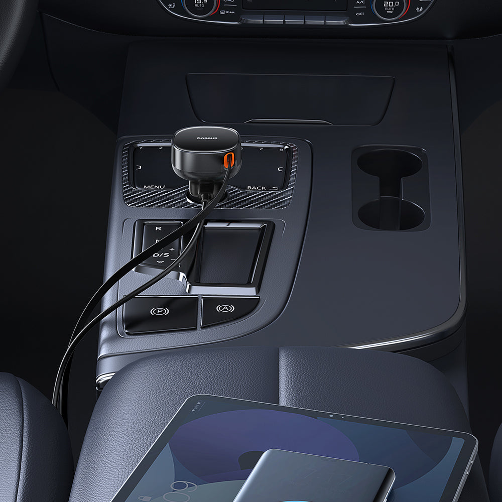 Baseus Enjoyment Pro USB-C (Female) / Lightning (Male) 60W Car Charger - Black - OUTLET_6