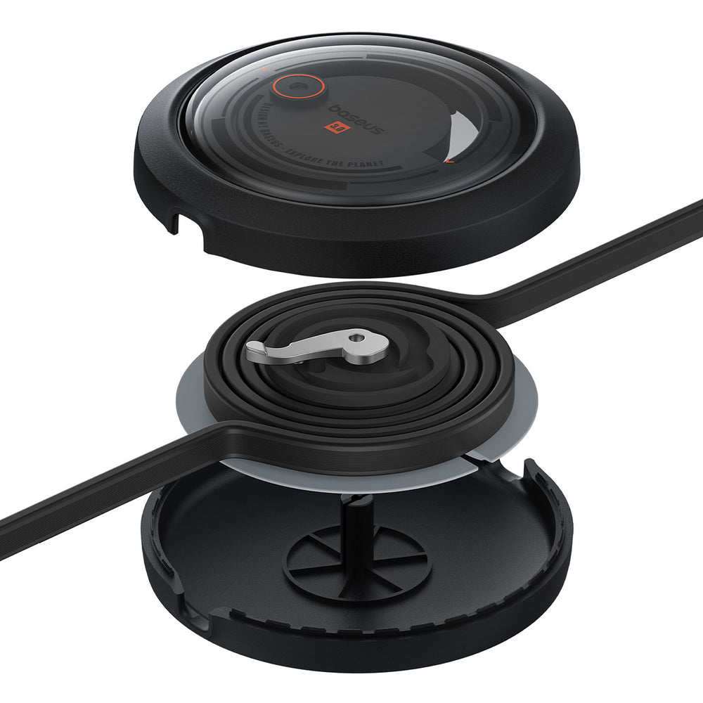 Baseus Free2Draw Retractable Crystal 100W 3in1 USB-A - MicroUSB/ Lightning/USB-C 1.1m Cable - Black - OUTLET_3