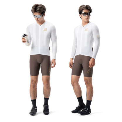Rockbros YDCX008 Diamond Long Sleeve Cycling Jersey Size XL - White - OUTLET_1