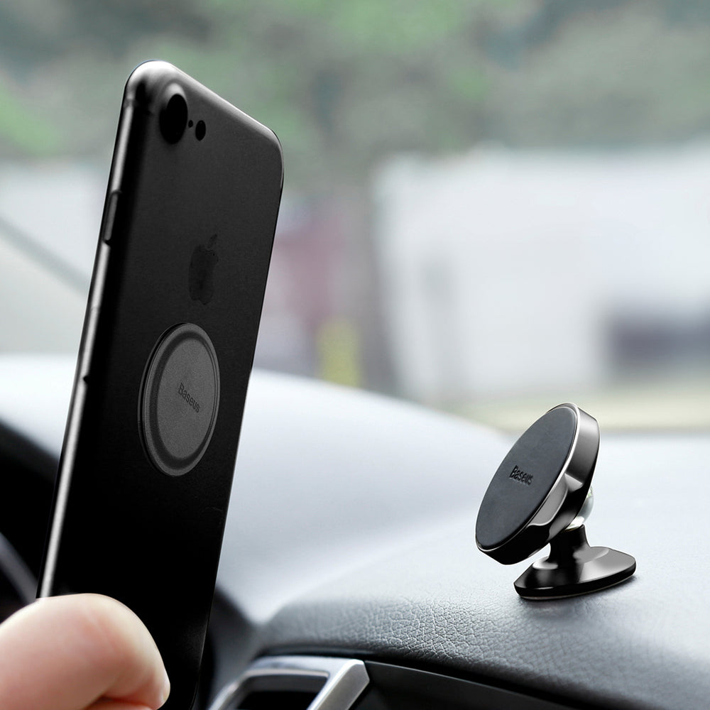 Baseus Small Ears Series SUER-B01 Magnetic Car Dashboard Mount - Black - OUTLET_11