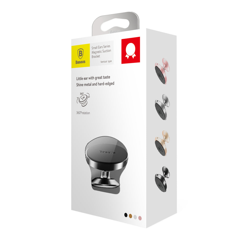 Baseus Small Ears Series SUER-B01 Magnetic Car Dashboard Mount - Black - OUTLET_5