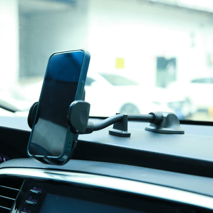 Joyroom car phone holder with flexible arm for dashboard or windshield, black (JR-ZS259) - OUTLET_11