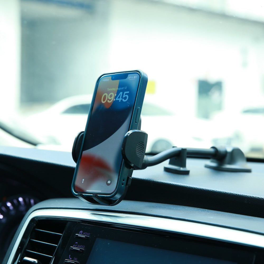 Joyroom car phone holder with flexible arm for dashboard or windshield, black (JR-ZS259) - OUTLET_12