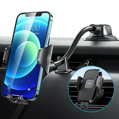 Joyroom car phone holder with flexible arm for dashboard or windshield, black (JR-ZS259) - OUTLET_1