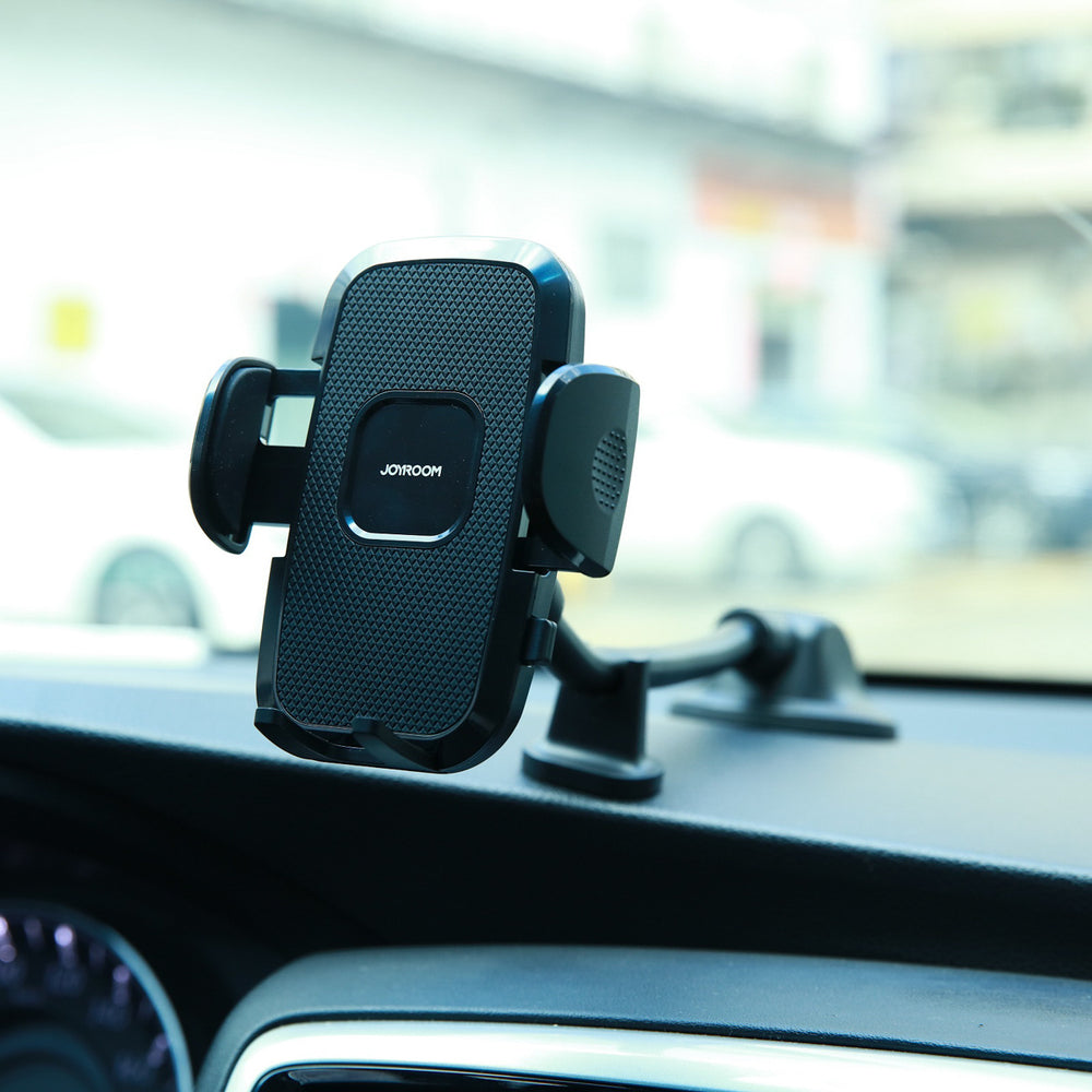 Joyroom car phone holder with flexible arm for dashboard or windshield, black (JR-ZS259) - OUTLET_3
