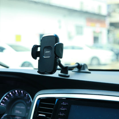 Joyroom car phone holder with flexible arm for dashboard or windshield, black (JR-ZS259) - OUTLET_6