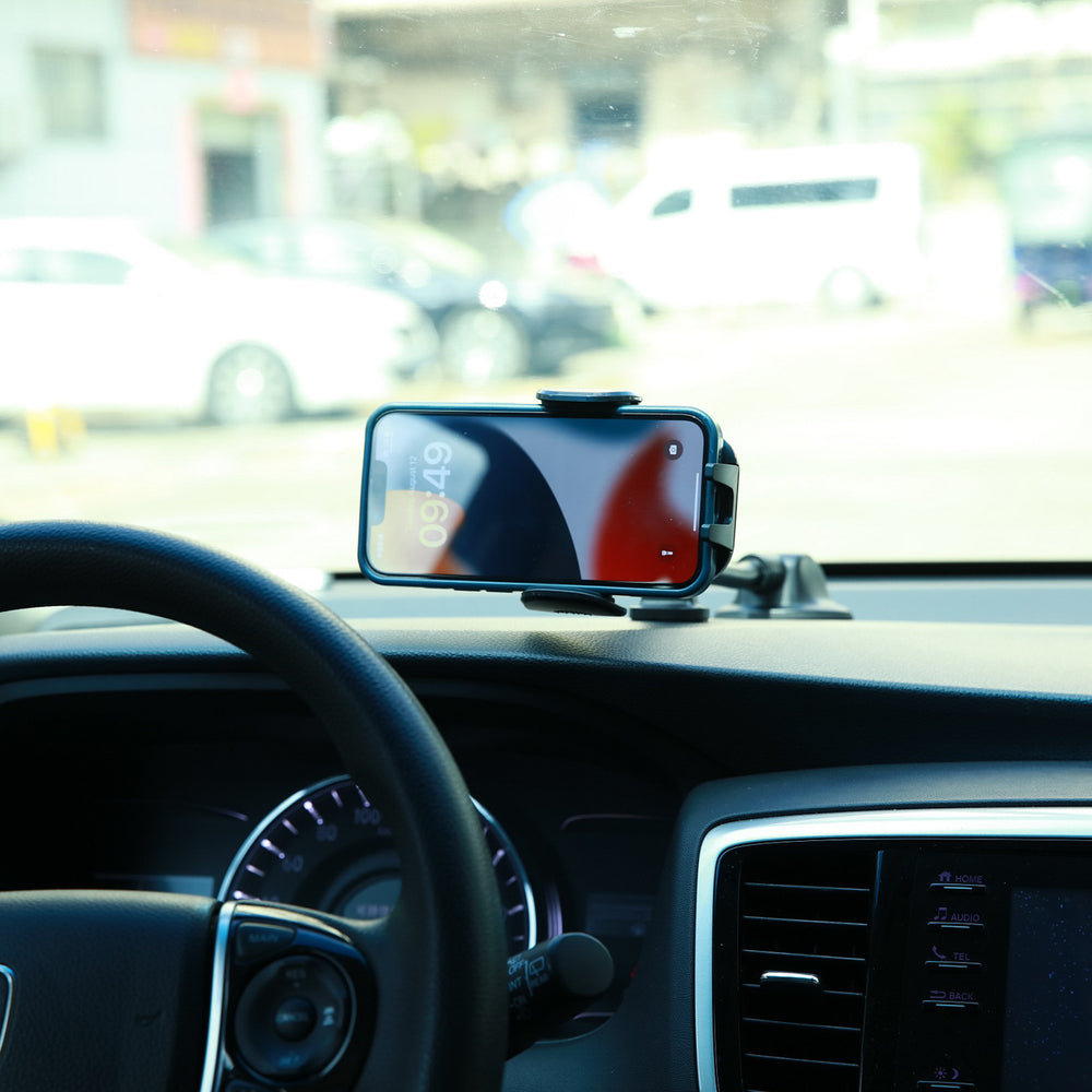 Joyroom car phone holder with flexible arm for dashboard or windshield, black (JR-ZS259) - OUTLET_7