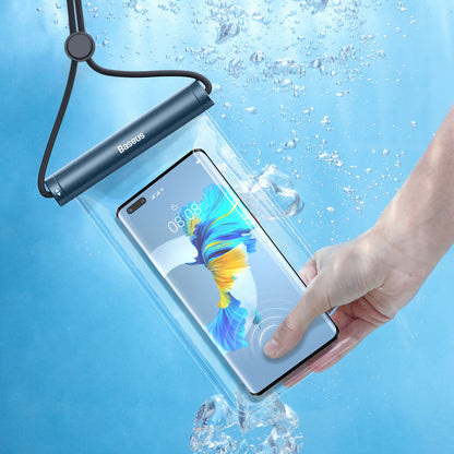 Baseus AquaGlide BS-PC030 case, waterproof IPX8, with cylindrical clasp - blue - OUTLET_7