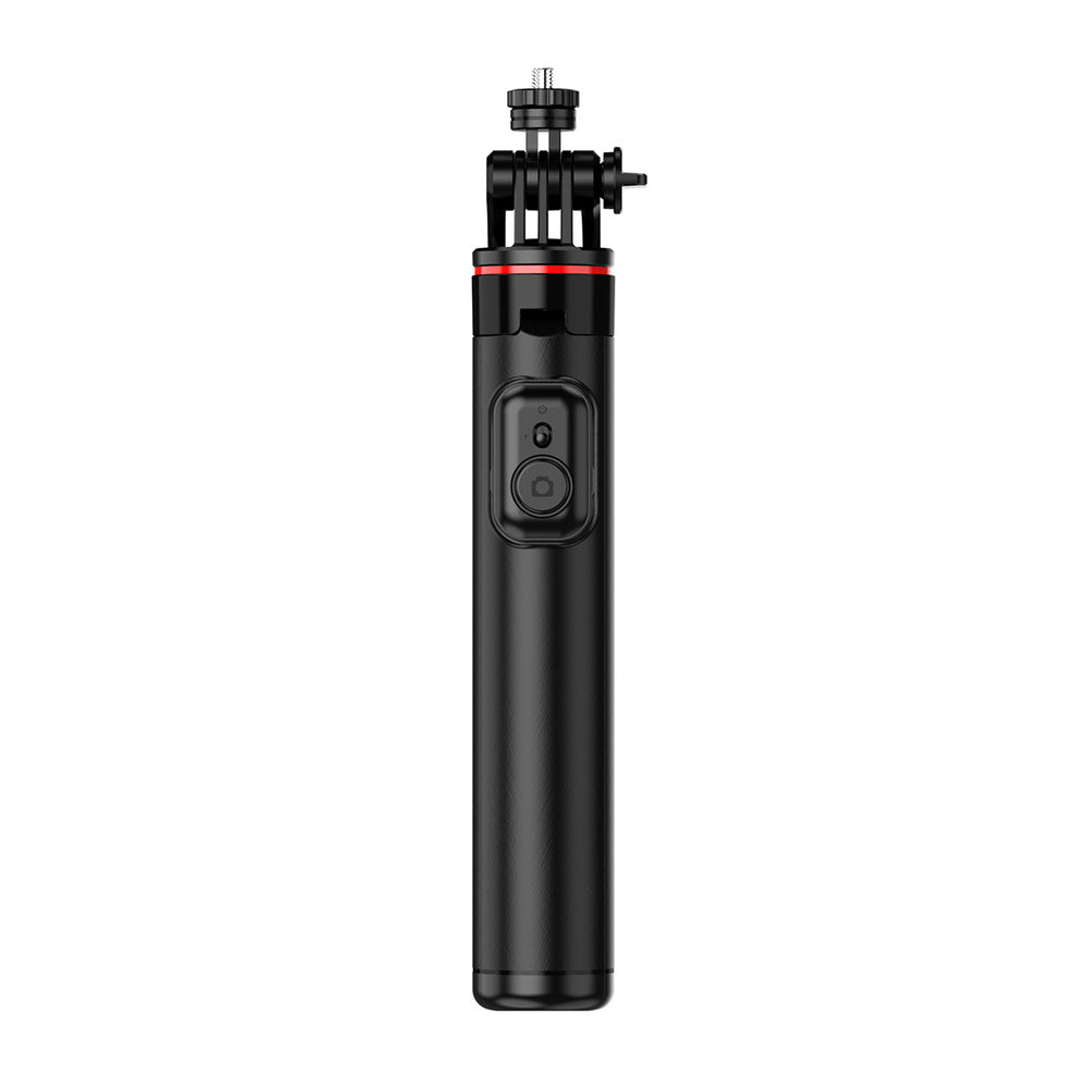 Selfie stick WC12YDS 1.3m aluminum alloy telescopic tripod with dual lamp and phone holder - black - OUTLET_4