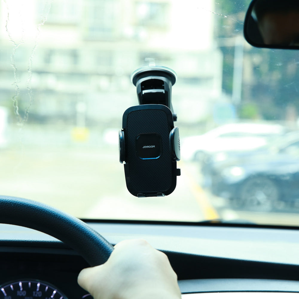 Joyroom car phone holder with telescopic extendable arm for dashboard and windshield black (JR-ZS259) - OUTLET_12