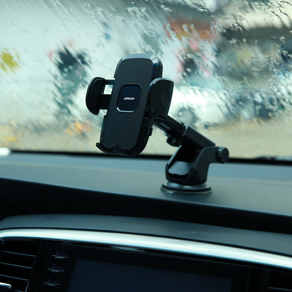 Joyroom car phone holder with telescopic extendable arm for dashboard and windshield black (JR-ZS259) - OUTLET_6