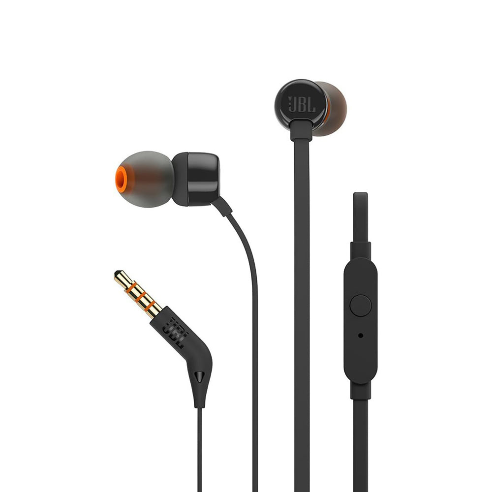 JBL Tune 110 in-ear headphones with 3.5mm mini jack and remote control - black - OUTLET_0