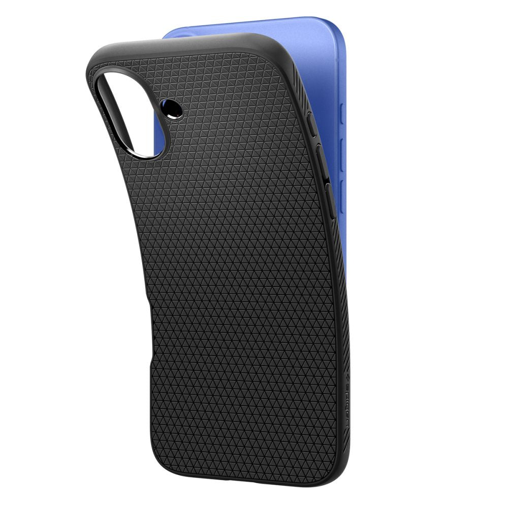 Spigen Liquid Air Case for iPhone 16 Plus - Black - OUTLET_5